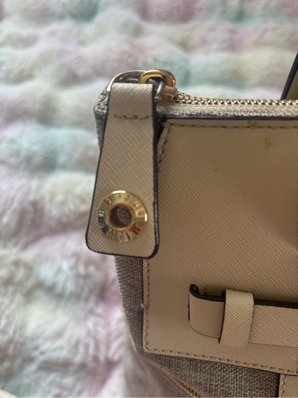 Henri Bendel Jetsetter Canvas Saffiano Convertible Backpack Tote - Picture 9 of 15